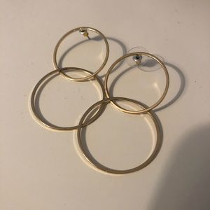 Bauble bar for target double hoop post earrings